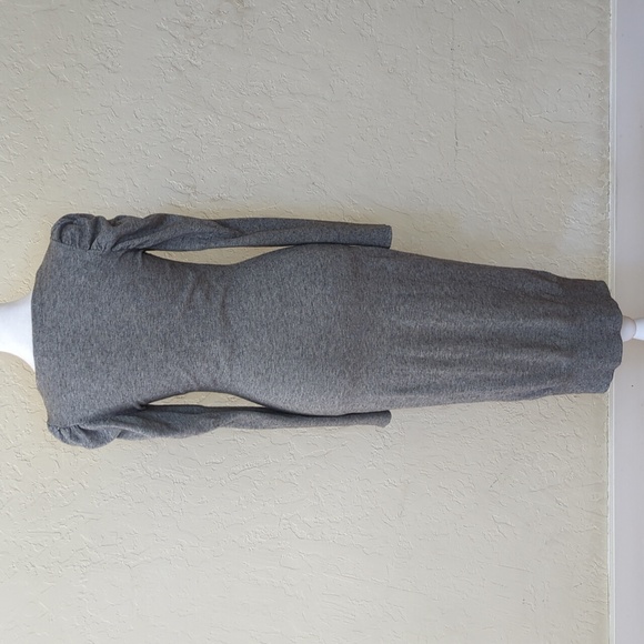 Rachel Rachel Roy Gray Long Puffed Sleeve Button Front Sweater Dress Size Small - Picture 3 of 10